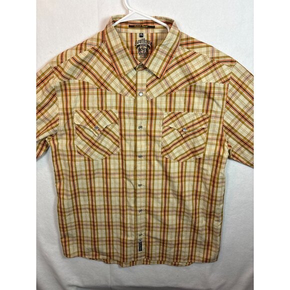 Southpole Premium Edition XXL Mens Plaid Button-Up Shirt - Picture 2 of 12